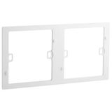 Mallia Senses - 2 gang plate kit support - Matt White