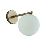 Wall Light Straight Arm Globe