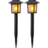 Solar Bollard 2 Pack Flame Mini