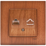 Novella Walnut Tree One Gang Data Socket (CAT5)