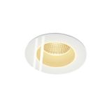 PATTA-F recessed ceiling lumin. 9W, 3000K, 38ø, round, white