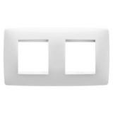 ONE INTERNATIONAL PLATE - TECHNOPOLYMER - 2+2 MODULES HORIZONTAL - WHITE - CHORUSMART