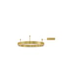 Triac Dimmable Brass Gold Aluminium  & Acrylic  LED 46 Watt 230 Volt  3700Lm 3000K IP20  D: 60 W: 1.2 H: 18 cm