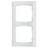 Two gang frame 55x55mm, white