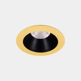 Downlight Play Deco Symmetrical Round Fixed 6.4W LED warm-white 3000K CRI 90 14.3º Gold/Black IP54 604lm