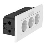 SDE-RW D0RW3B Socket unit for triple Modul 45 84x185x59mm