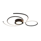 Jive LED ceiling lamp 80 cm matt black