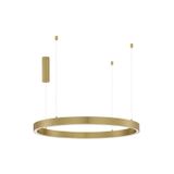 Triac Dimmable Brass Gold Aluminium  & Acrylic  LED 60 Watt 230 Volt  3389Lm 3000K IP20   D: 100 H: 200 cm Adjustable Height