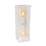 Lucide CLAIRE - Wall lamp Indoor/Outdoor - 2xE27 - IP54 - White