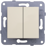 Karre-Meridian Beige Two Gang Switch