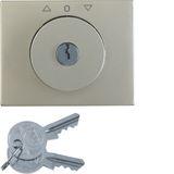 Central panel Berker with Lock for Blind Key: K.5 stainless steel