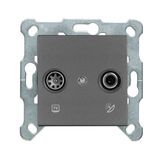 Karre Plus Black Sat Socket Trans (Sat-TV) (8-11dB)