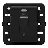 ONE-WAY SWITCH 2P 250V ac - BRITISH STANDARD - 20 A - 1 GANG - BACKLIT - BLACK - CHORUSMART