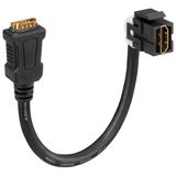 KMK-HDMI KP sw HDMI Keystone-jack, (jack/jack), with pigtail (20 cm)