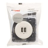 CELIANE 2 USB CHARGER 2 MOD A+A 3A 15W WHITE