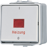 1-gang switch "Heizung" 10 AX / 250 V ~ 602HW