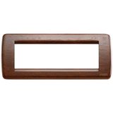 Rondò plate 6M wood walnut