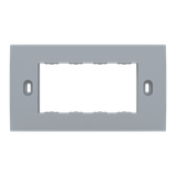 Self supporting frame, 4 modules, SLATE GREY RAL7021 1 gang Grey - Chiara