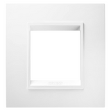 LUX INTERNATIONAL PLATE - IN TECHNOPOLYMER - 2 MODULES - WHITE MONOCHROME - CHORUSMART