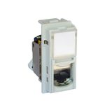 RJ45 socket Living Now category 6A UTP white