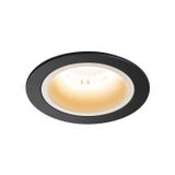 NUMINOS® DL M, Indoor LED recessed ceiling light black/white 2700K 40°, including leaf springs