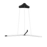 Sandy Black Aluminium  & Acrylic   LED 44 Watt 230 Volt  1346Lm 3000K IP20  D: 102 H: 182 cm Adjustable Height