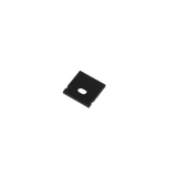 End Cap with hole for Surface Mounted Profile 20x20mm IP20 Black