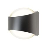 Misano Curve IP65 Bi-Directional Wall Light Cool White Graphite