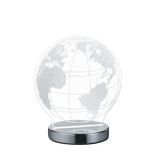 Globe LED table lamp chrome