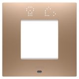 EGO SMART INTERNATIONAL PLATE - IN PAINTED TECHNOPOLYMER - 2 MODULES - SOFT COPPER - CHORUSMART