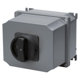 ROTARY CONTROL SWITCH - SURFACE MOUNTING - COMMAND - ATEX - ALLUMINIM BOX - BLACK KNOB - 4P 32A - IP65