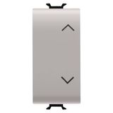 PUSH-BUTTON 1P 250V ac - NO+NO 10A - WITH INTERLOCK -SYMBOL UP- DOWN - 1 MODULE - NATURAL SATIN BEIGE - CHORUSMART