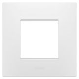 EGO INTERNATIONAL PLATE - IN TECHNOPOLYMER - 2 MODULES - SATIN WHITE - CHORUSMART