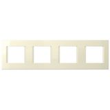 Cover frame 4x2M, ivory