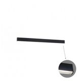 Linear Wall Lamp L1140 4000K Black Microprismatic