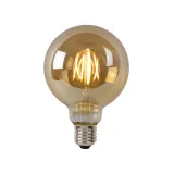 Lucide G95 - Filament bulb - Ø 9,5 cm - LED Dim. - E27 - 1x5W 2700K - Amber