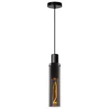 ORLANDO Pendant 1xE27/60W Black/Smoke Glass