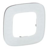 Plate Valena Allure - 1 gang - white glass