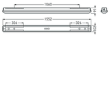 Weather-proof luminaires Oleveon Fit Lens Grey ET 30W 4000lm Wide (W) IP66 IK03 3 SDCM 7124440