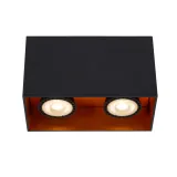 Lucide BIDO - Ceiling spotlight - 2xGU10 - Black