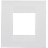 GEO INTERNATIONAL PLATE - IN PAINTED TECHNOPOLYMER - 2 MODULES - SATIN WHITE - CHORUSMART