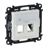 Cover plate Valena Life - double keystone adaptor - white