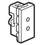 Socket outlet Mosaic - German std - 2P ELV screw terminal - 1 mod.antimicrobial