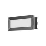 Wall fixture IP65 RECT LED 3.3 LED neutral-white 4000K Stainless steel 345