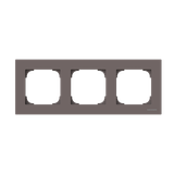 8573 TP Cover frame 3 gang 3gang Brown - Sky Niessen