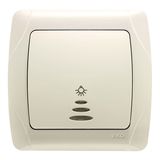 Carmen Beige (Quick Connection) Illuminated Light Switch