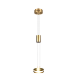 Franklin LED pendant 1-pc matt brass