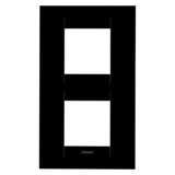 GEO INTERNATIONAL PLATE - IN TECHNOPOLYMER - 2+2 MODULES VERTICAL - TONER BLACK- CHORUSMART