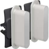 Niko Rocker set for double switch functions, alu grey