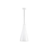 White Glossy Glass  LED E27 1x12 Watt 230 Volt  IP20 Bulb Excluded  D: 23 H1: 45 H2: 120 cm Adjustable height